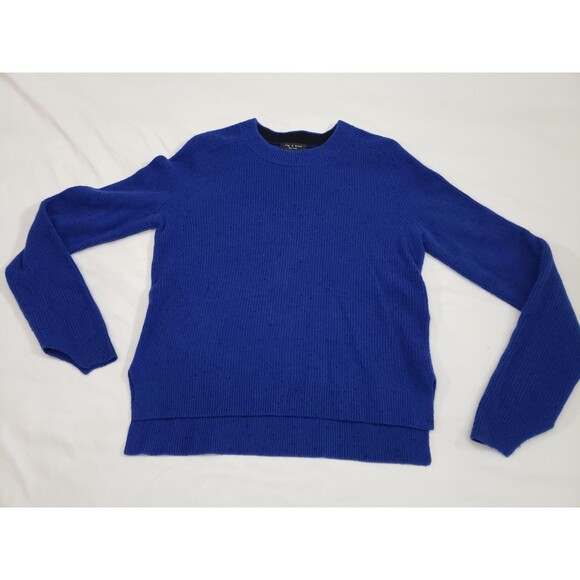Rag & Bone Cobalt Blue Cashmere Knit Sweater Womans Size Small - Picture 1 of 11